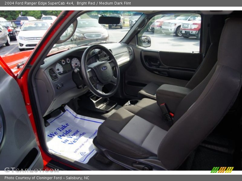 Bright Red / Medium Dark Flint 2004 Ford Ranger Edge SuperCab 4x4