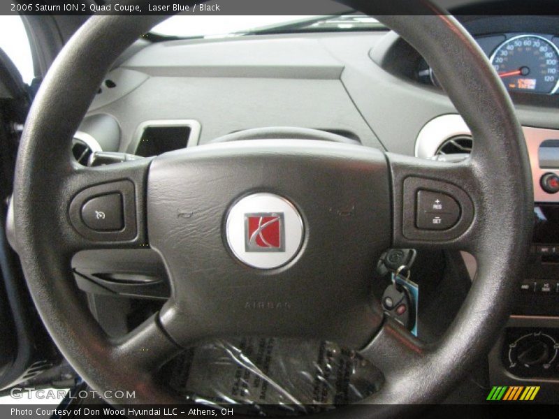 Laser Blue / Black 2006 Saturn ION 2 Quad Coupe