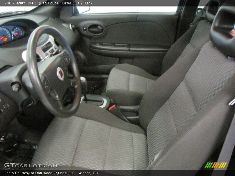Laser Blue / Black 2006 Saturn ION 2 Quad Coupe