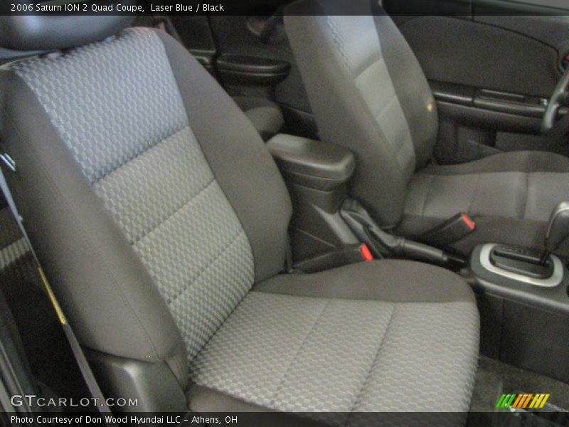 Laser Blue / Black 2006 Saturn ION 2 Quad Coupe