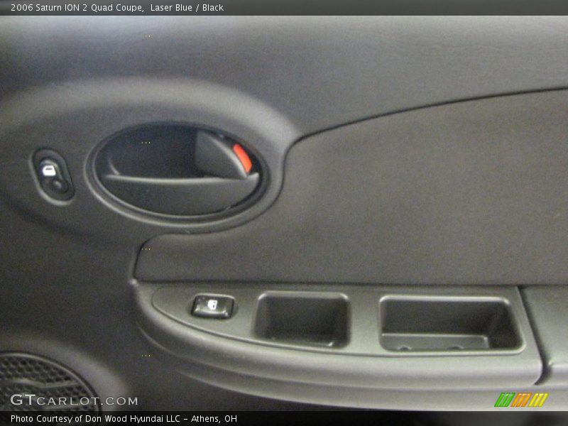 Laser Blue / Black 2006 Saturn ION 2 Quad Coupe