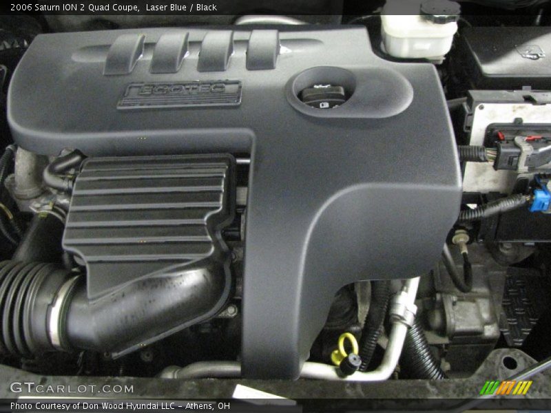 Laser Blue / Black 2006 Saturn ION 2 Quad Coupe