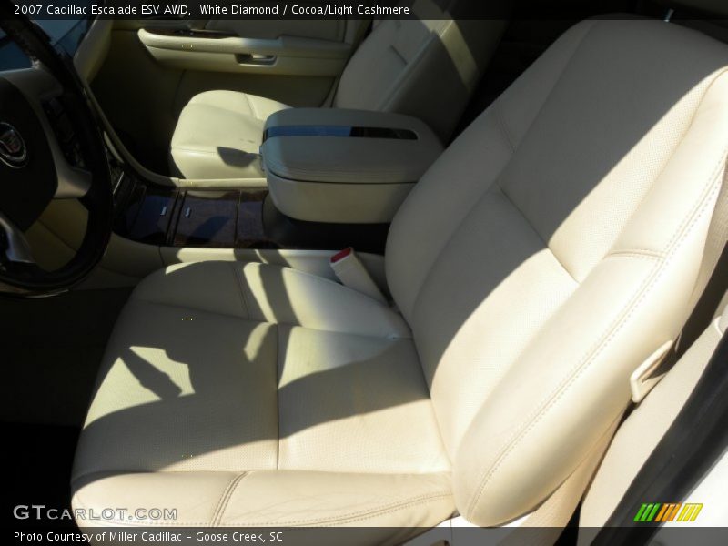 White Diamond / Cocoa/Light Cashmere 2007 Cadillac Escalade ESV AWD