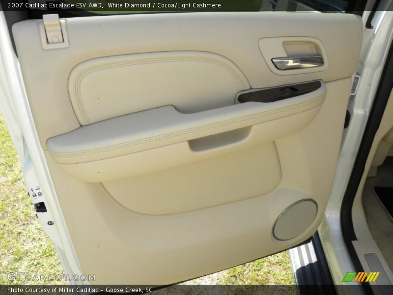 White Diamond / Cocoa/Light Cashmere 2007 Cadillac Escalade ESV AWD