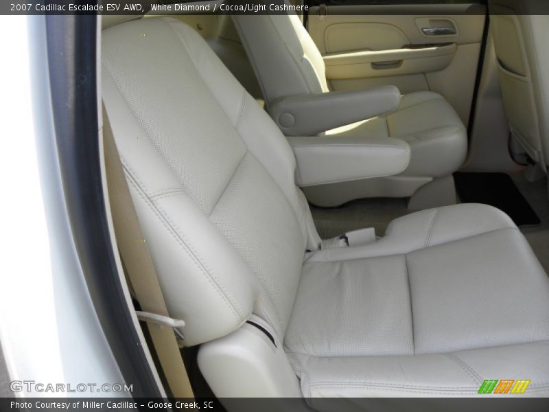 White Diamond / Cocoa/Light Cashmere 2007 Cadillac Escalade ESV AWD