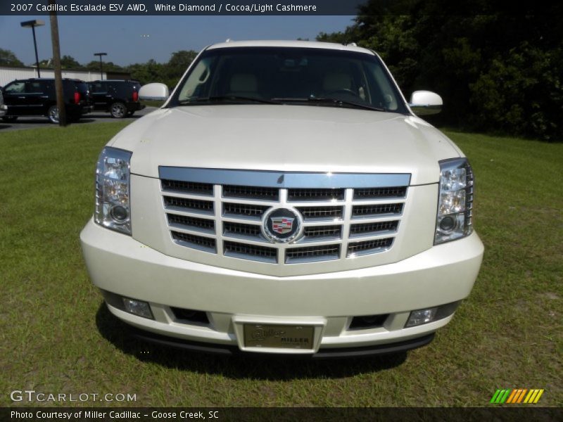 White Diamond / Cocoa/Light Cashmere 2007 Cadillac Escalade ESV AWD