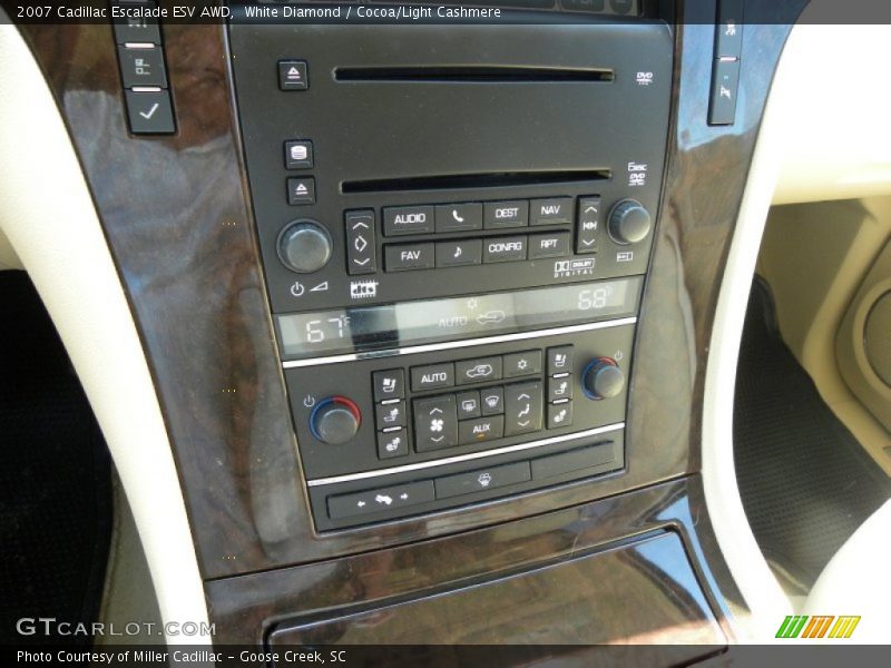 White Diamond / Cocoa/Light Cashmere 2007 Cadillac Escalade ESV AWD