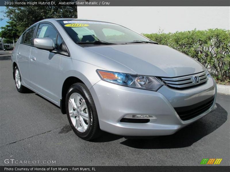 Alabaster Silver Metallic / Gray 2010 Honda Insight Hybrid EX