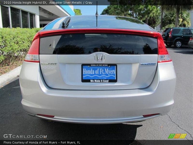 Alabaster Silver Metallic / Gray 2010 Honda Insight Hybrid EX