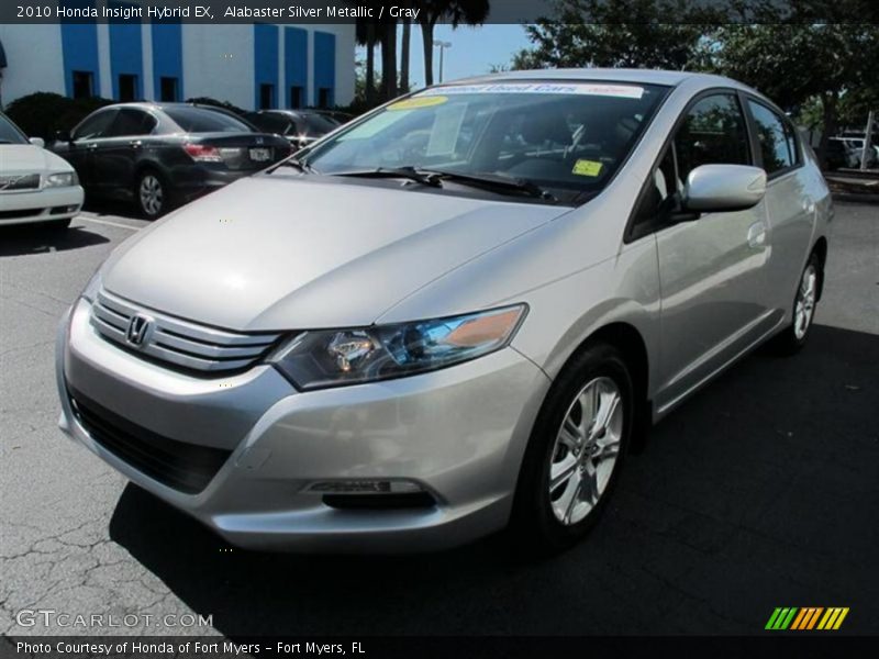 Alabaster Silver Metallic / Gray 2010 Honda Insight Hybrid EX