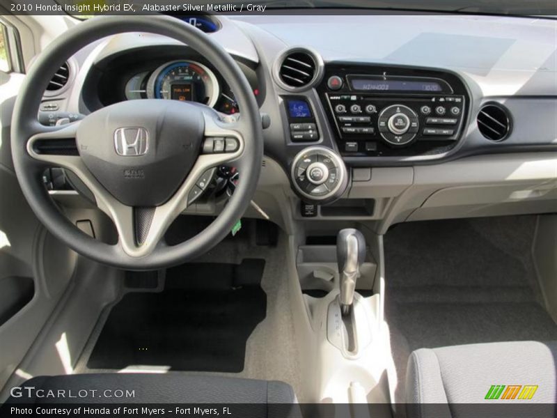 Alabaster Silver Metallic / Gray 2010 Honda Insight Hybrid EX