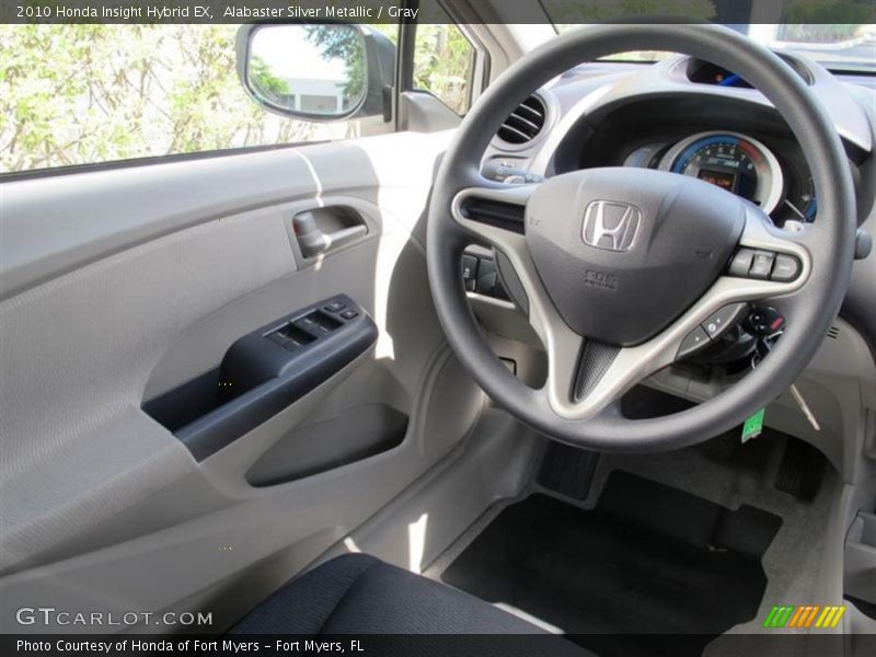 Alabaster Silver Metallic / Gray 2010 Honda Insight Hybrid EX