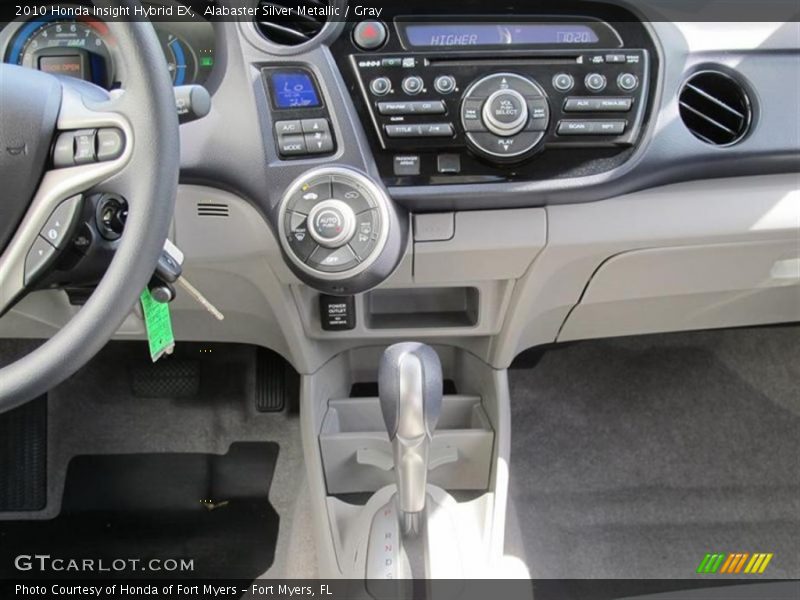 Alabaster Silver Metallic / Gray 2010 Honda Insight Hybrid EX