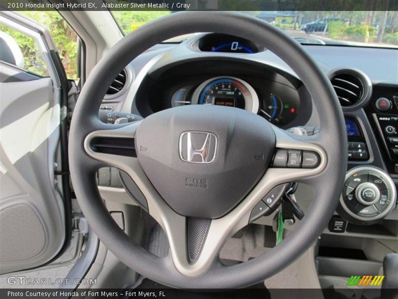 Alabaster Silver Metallic / Gray 2010 Honda Insight Hybrid EX