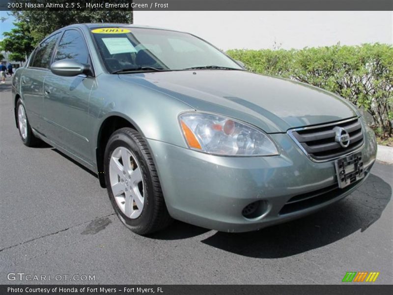 Mystic Emerald Green / Frost 2003 Nissan Altima 2.5 S