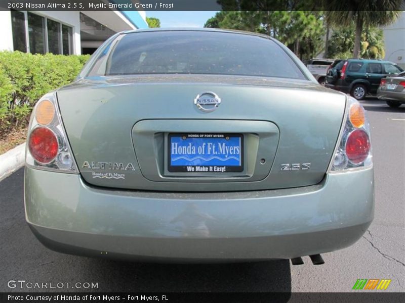 Mystic Emerald Green / Frost 2003 Nissan Altima 2.5 S