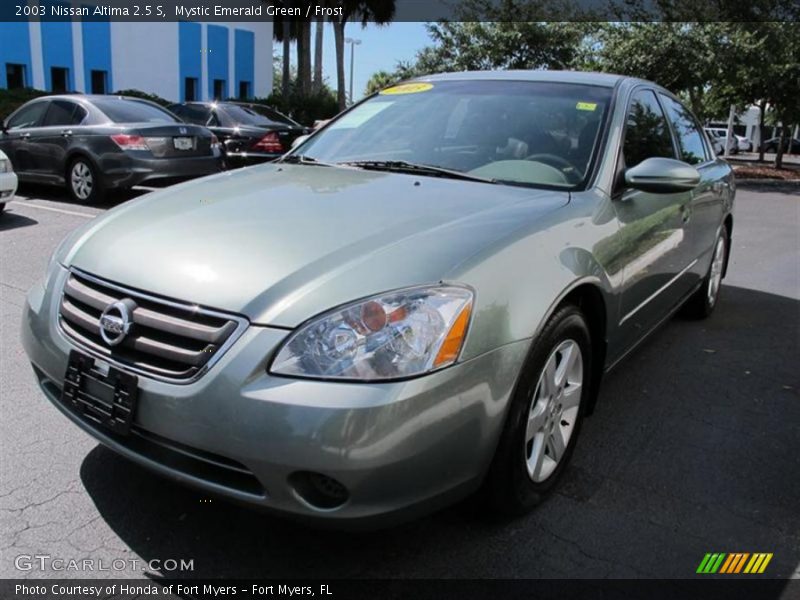 Mystic Emerald Green / Frost 2003 Nissan Altima 2.5 S