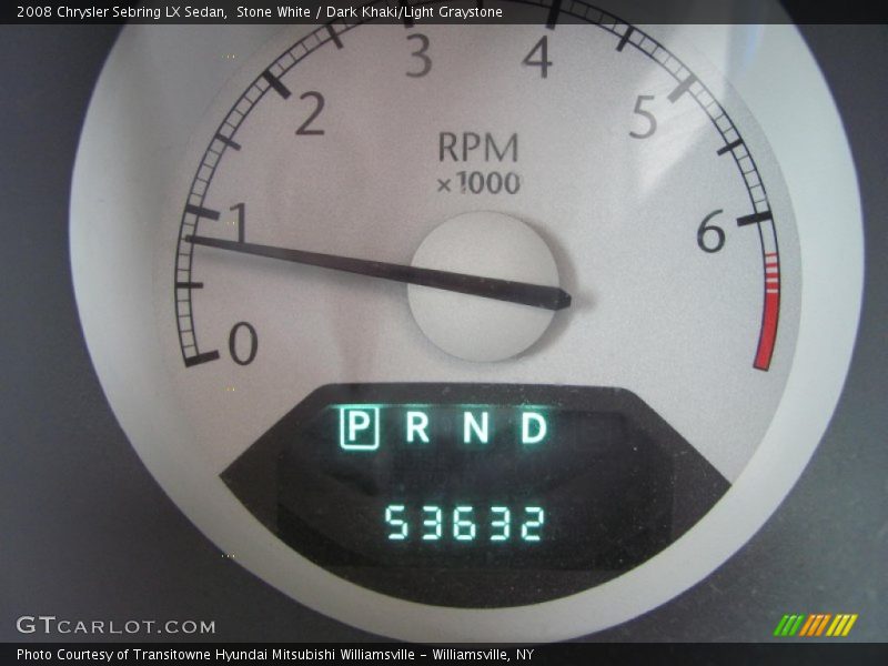 Stone White / Dark Khaki/Light Graystone 2008 Chrysler Sebring LX Sedan