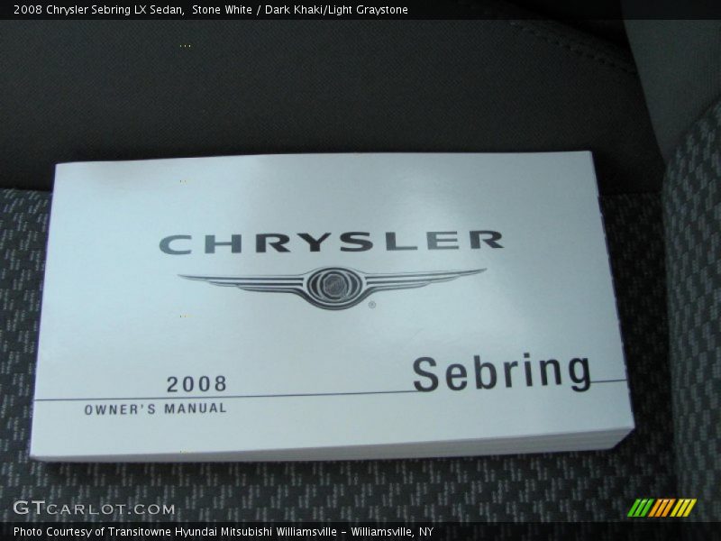 Stone White / Dark Khaki/Light Graystone 2008 Chrysler Sebring LX Sedan