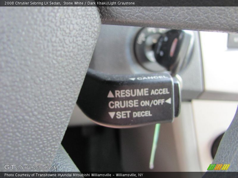 Stone White / Dark Khaki/Light Graystone 2008 Chrysler Sebring LX Sedan