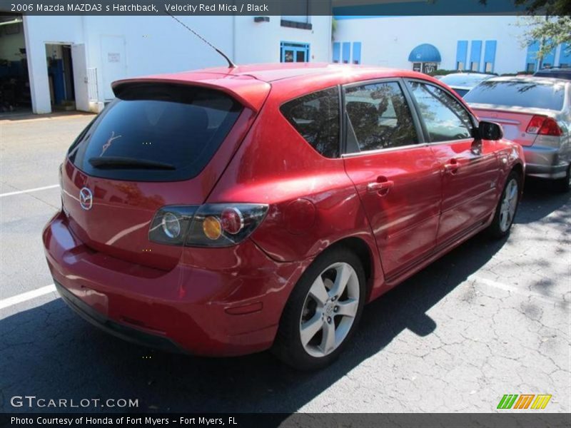 Velocity Red Mica / Black 2006 Mazda MAZDA3 s Hatchback