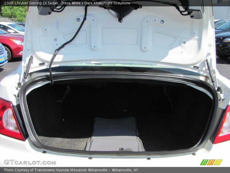 Stone White / Dark Khaki/Light Graystone 2008 Chrysler Sebring LX Sedan