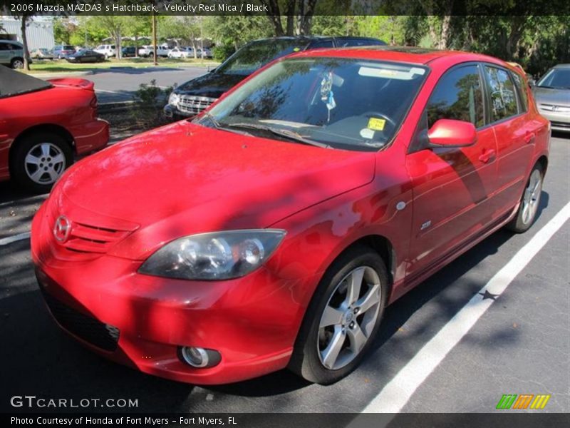 Velocity Red Mica / Black 2006 Mazda MAZDA3 s Hatchback