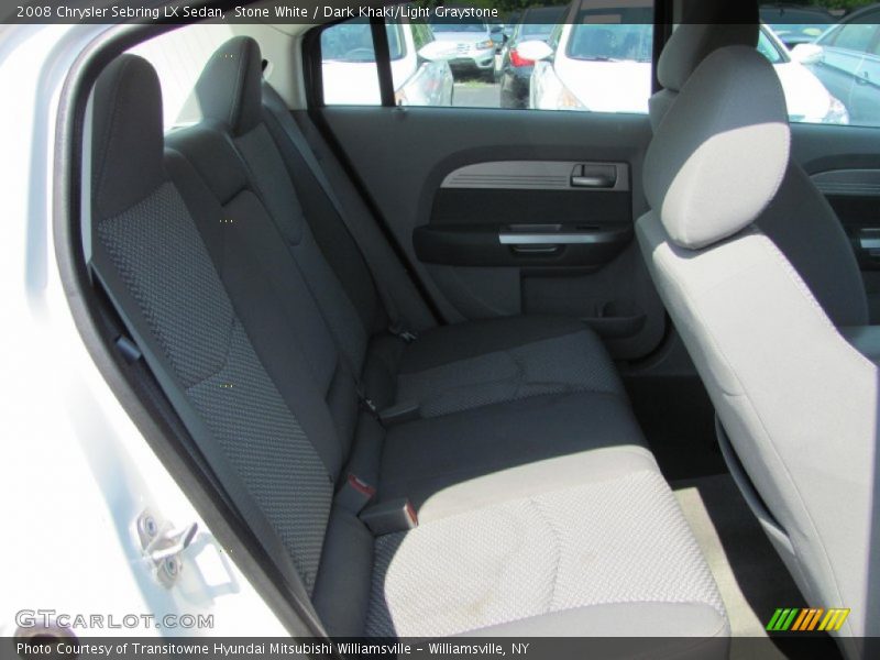 Stone White / Dark Khaki/Light Graystone 2008 Chrysler Sebring LX Sedan