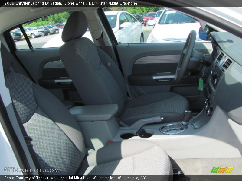 Stone White / Dark Khaki/Light Graystone 2008 Chrysler Sebring LX Sedan