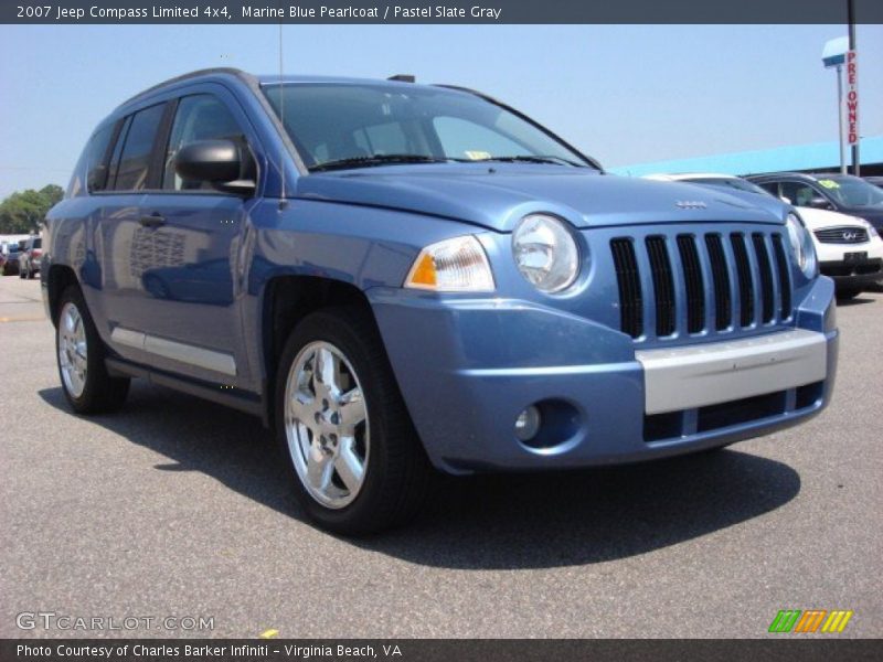 Marine Blue Pearlcoat / Pastel Slate Gray 2007 Jeep Compass Limited 4x4