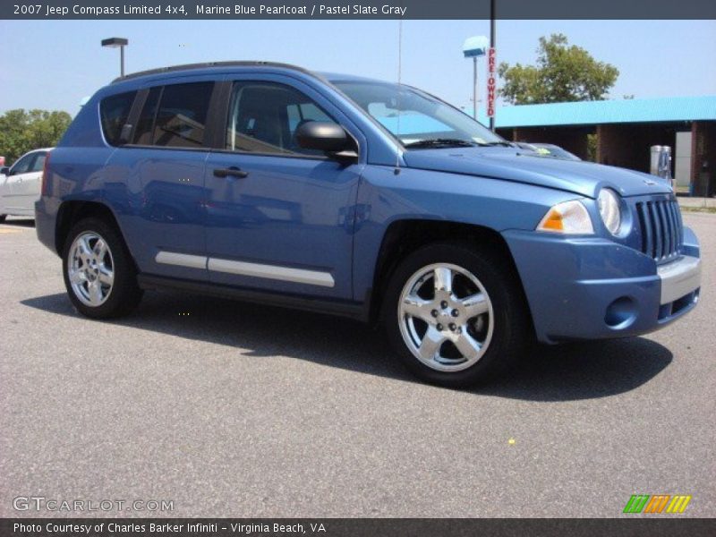 Marine Blue Pearlcoat / Pastel Slate Gray 2007 Jeep Compass Limited 4x4