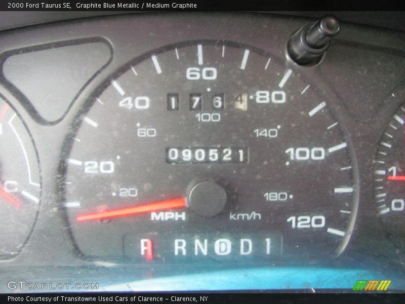 Graphite Blue Metallic / Medium Graphite 2000 Ford Taurus SE