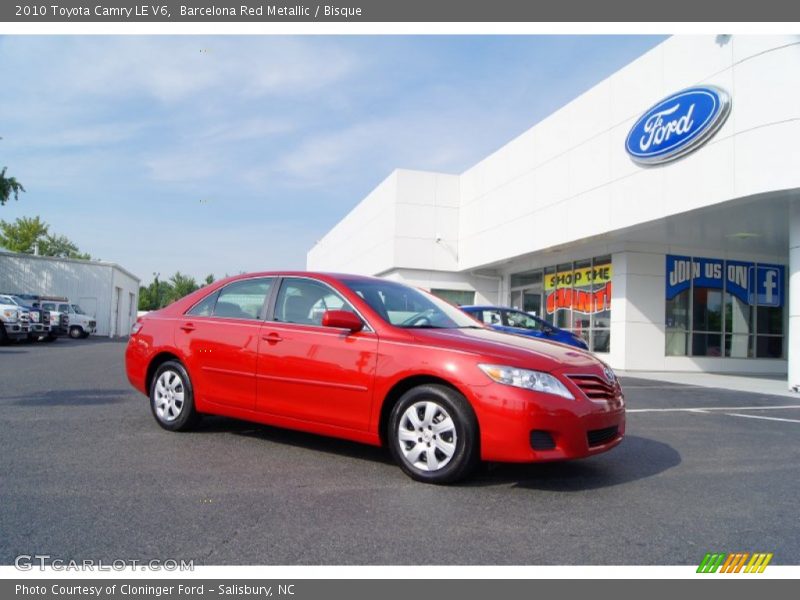Barcelona Red Metallic / Bisque 2010 Toyota Camry LE V6