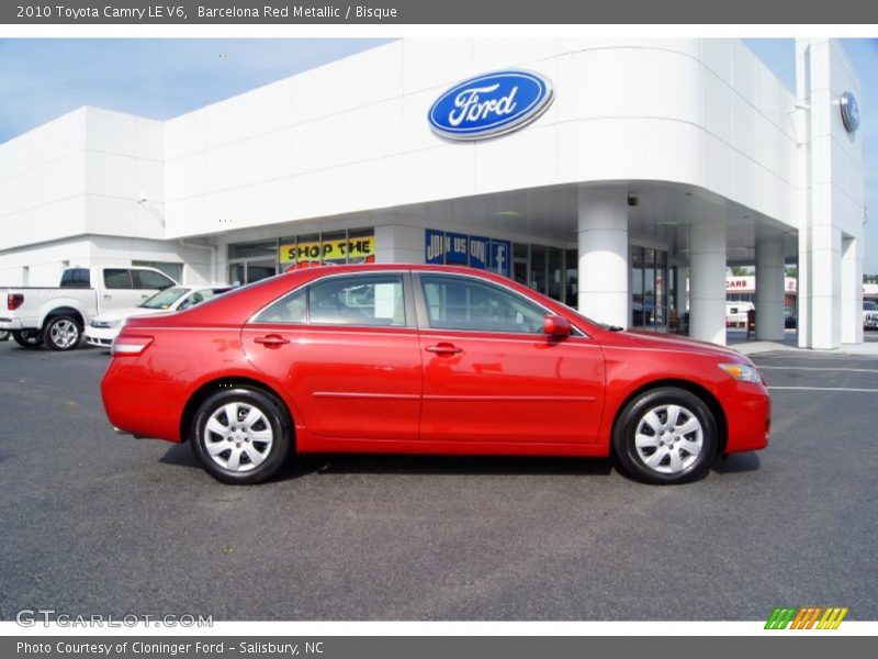 Barcelona Red Metallic / Bisque 2010 Toyota Camry LE V6