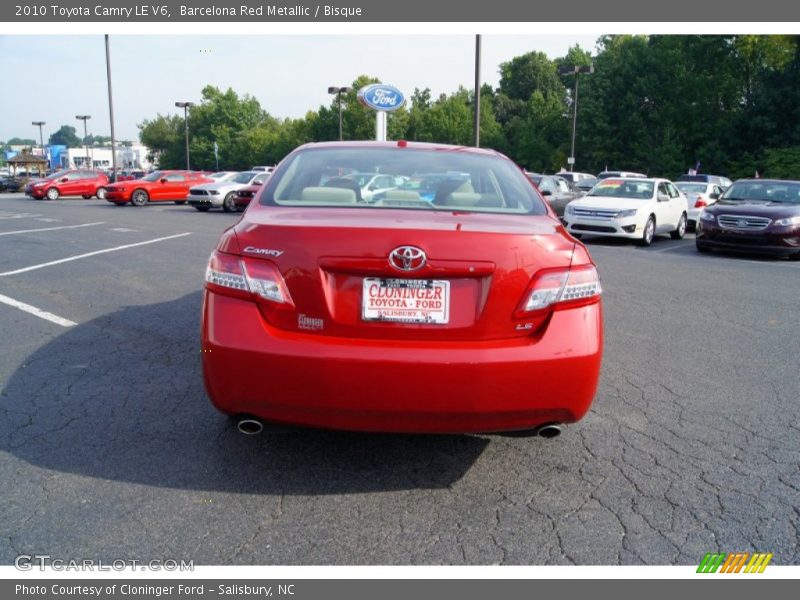 Barcelona Red Metallic / Bisque 2010 Toyota Camry LE V6