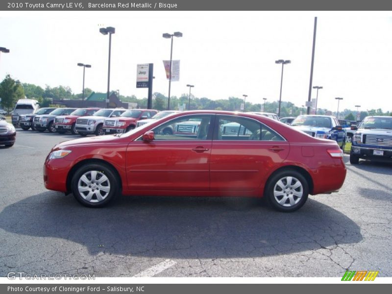 Barcelona Red Metallic / Bisque 2010 Toyota Camry LE V6