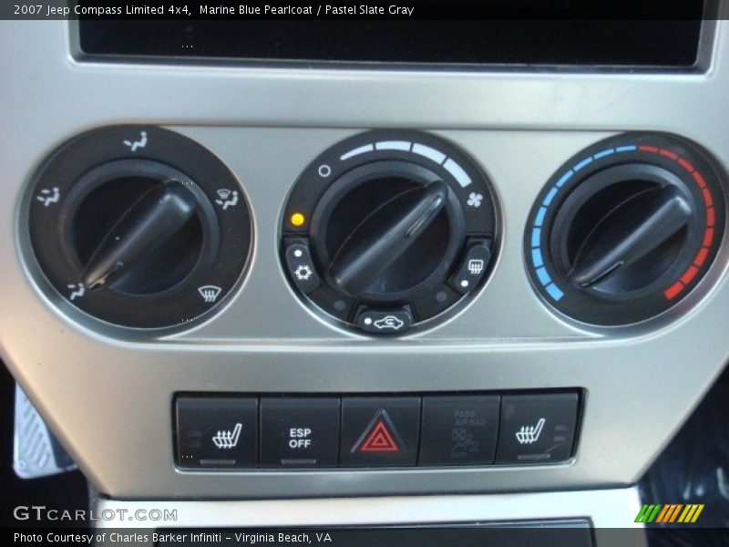 Marine Blue Pearlcoat / Pastel Slate Gray 2007 Jeep Compass Limited 4x4