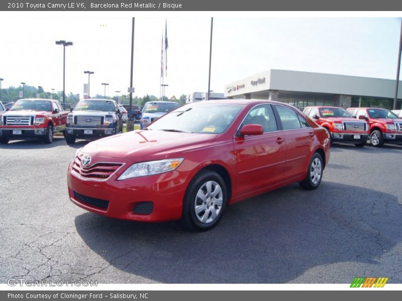 Barcelona Red Metallic / Bisque 2010 Toyota Camry LE V6