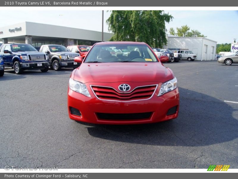 Barcelona Red Metallic / Bisque 2010 Toyota Camry LE V6