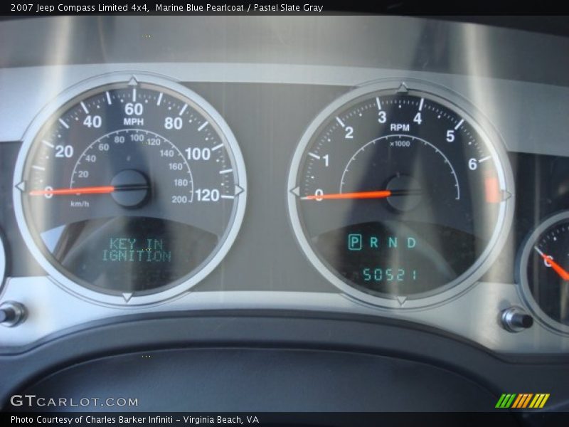 Marine Blue Pearlcoat / Pastel Slate Gray 2007 Jeep Compass Limited 4x4