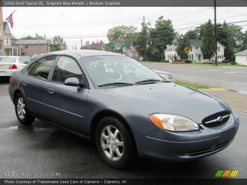 Graphite Blue Metallic / Medium Graphite 2000 Ford Taurus SE