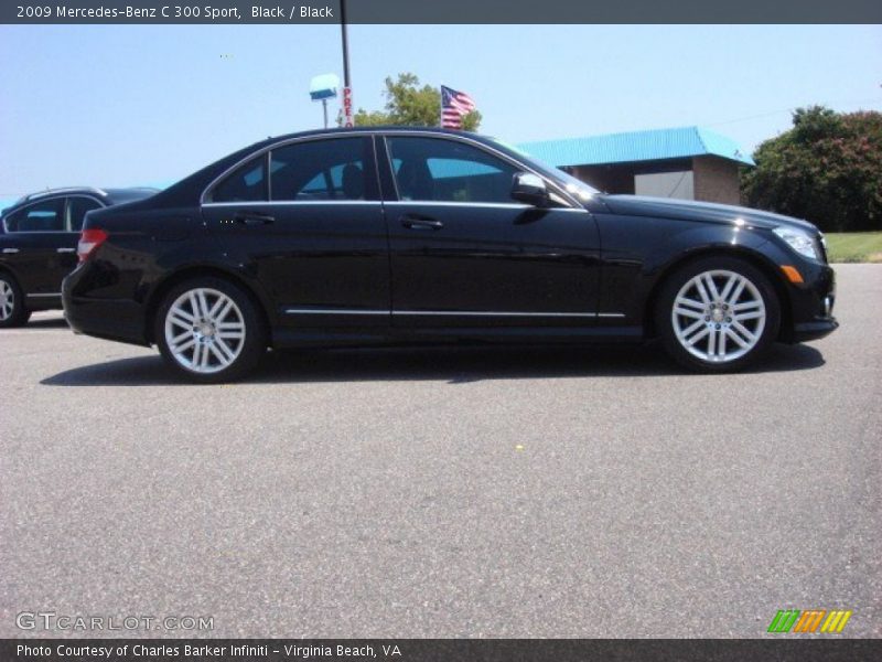 Black / Black 2009 Mercedes-Benz C 300 Sport