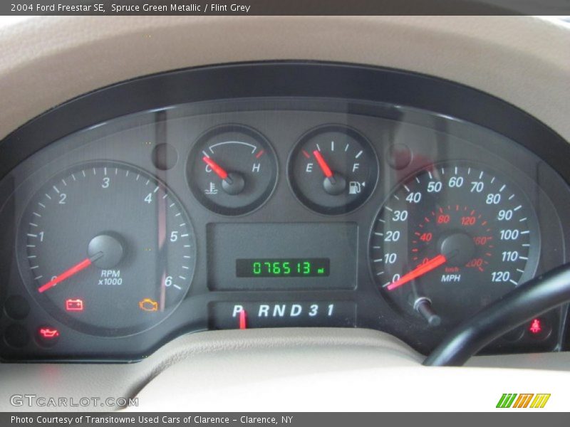 Spruce Green Metallic / Flint Grey 2004 Ford Freestar SE