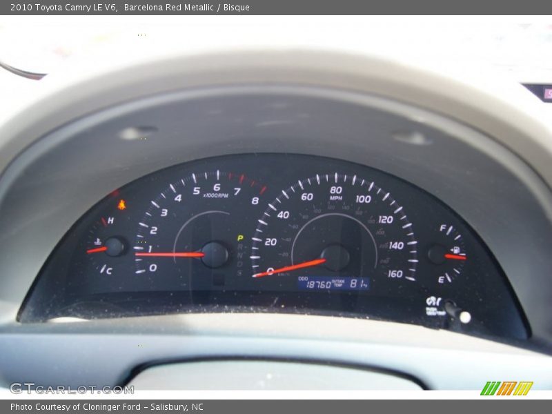 Barcelona Red Metallic / Bisque 2010 Toyota Camry LE V6