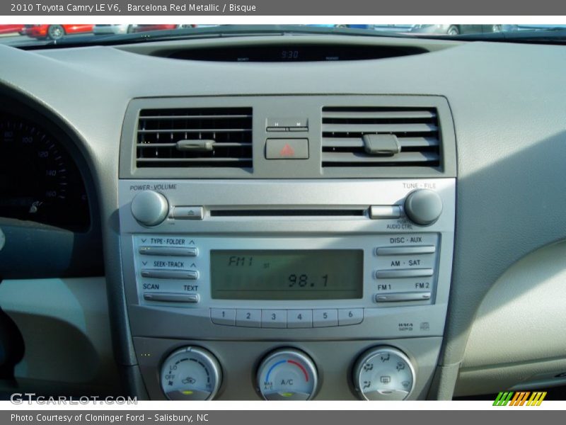 Barcelona Red Metallic / Bisque 2010 Toyota Camry LE V6