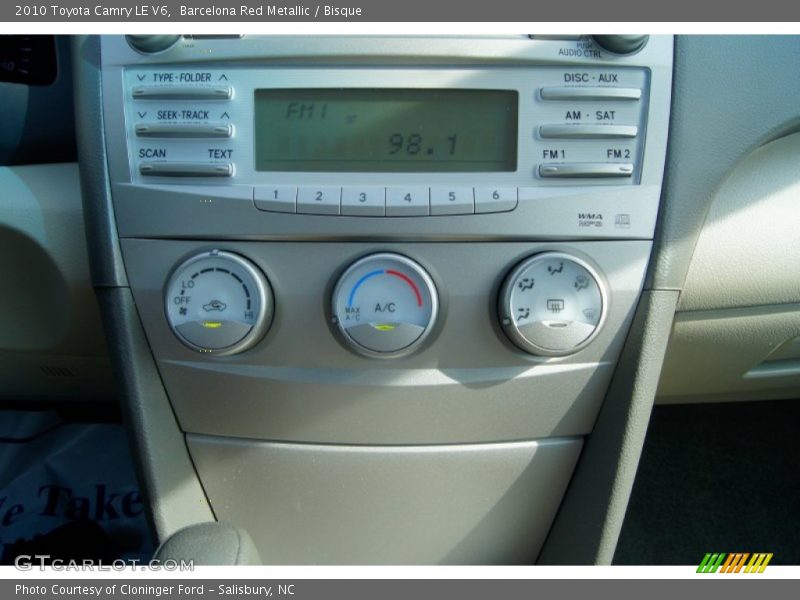 Barcelona Red Metallic / Bisque 2010 Toyota Camry LE V6