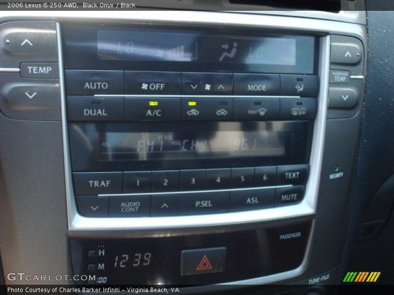 Black Onyx / Black 2006 Lexus IS 250 AWD