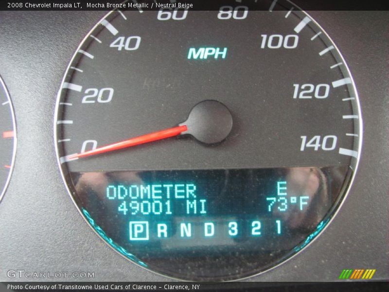 Mocha Bronze Metallic / Neutral Beige 2008 Chevrolet Impala LT