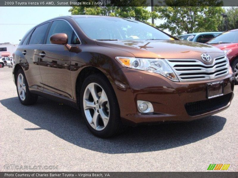 Sunset Bronze Mica / Ivory 2009 Toyota Venza V6 AWD