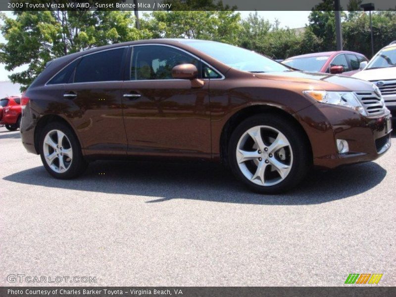 Sunset Bronze Mica / Ivory 2009 Toyota Venza V6 AWD